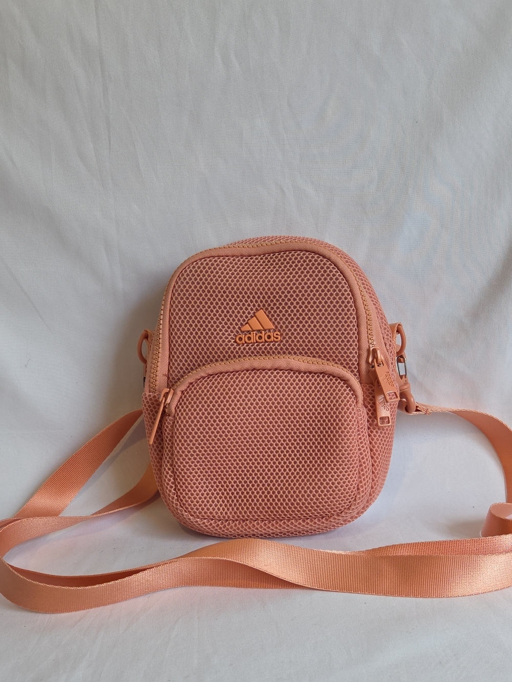 Pink adidas Air-Mesh Mini Crossbody Bag